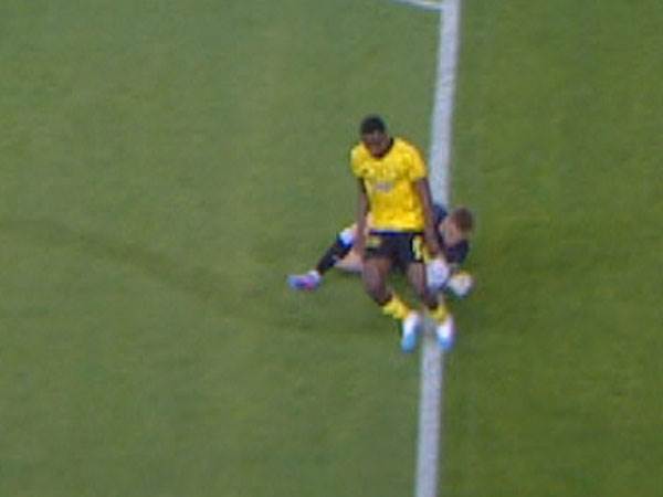 הרגע הגבולי של פרץ (צילום מסך)