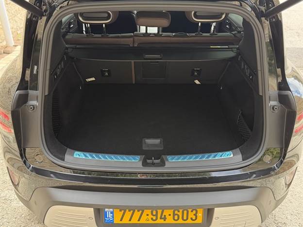 מאחור יש 630 ליטר, ובלי גלגל ספייר