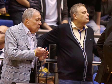 מזרחי ופדרמן. נראו לחוצים בהיכל (צילום: אלן שיבר)