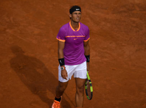 נדאל מאוכזב מעצמו מול תים (Getty)