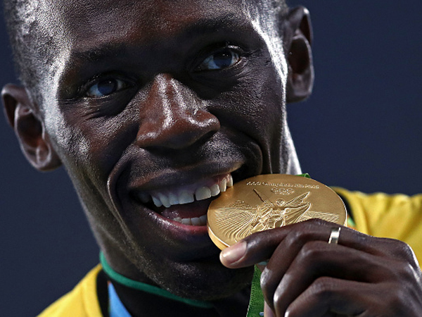 הראשון שזוכה בטריפל דאבל של מדליות זהב. בולט בריו (getty)