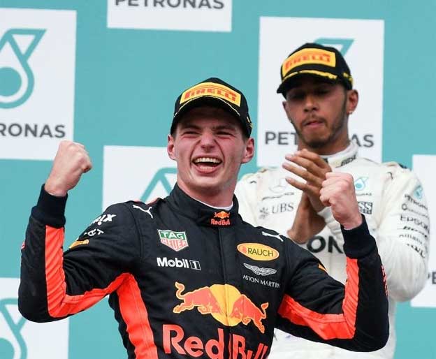 מתנת יום הולדת. ורסטאפן חוגג (Getty)