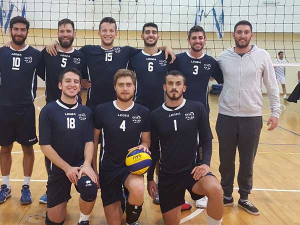 ניצחון מרשים. שחקני ק.ק. ת"א (איגוד הכדורעף)