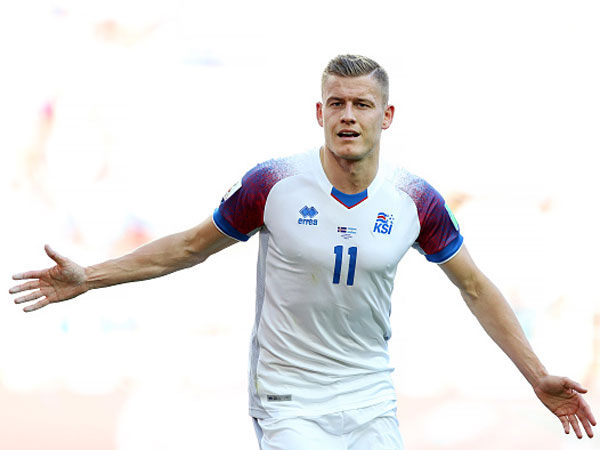 נכנס להיסטוריה של איסלנד. פינבוגאסון חוגג מול ארגנטינה (צילום: getty)