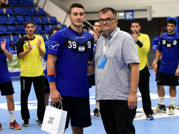 אדיר כהן היה מהמצטיינים בנבחרת (צילום: Slavko Kolar, EHF)