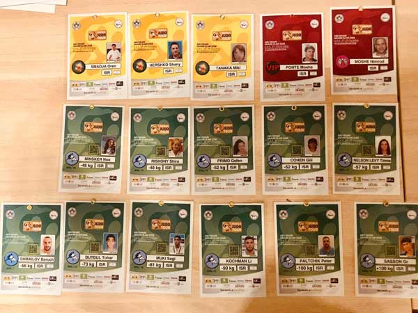 האקרדיטציות לאנשי המשלחת (איגוד הג'ודו)