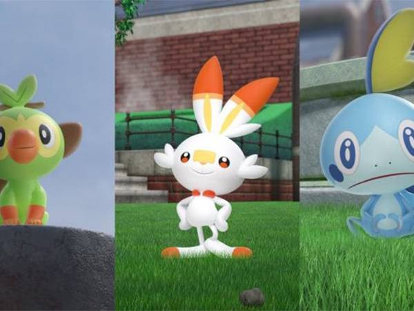 Soble, Scrobunny, ו-Grookey . הפקוימונים ההתחלתיים של הדור השמיני