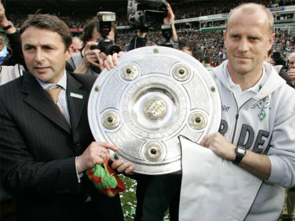 תומאס שאף וקלאוס אלופס, המוחות שמאחורי הדאבל של 03/04 (GETTY)