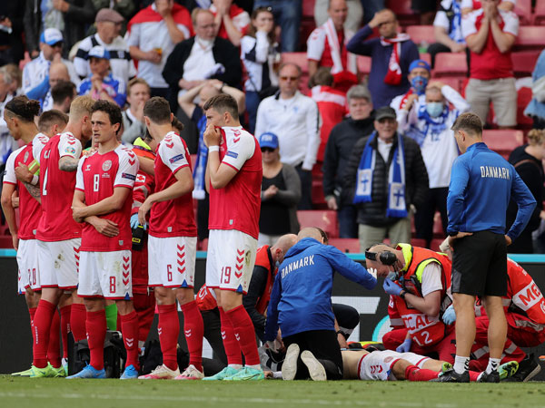 שחקני דנמרק. תמונה שתיזכר עוד שנים רבות (Getty Images)