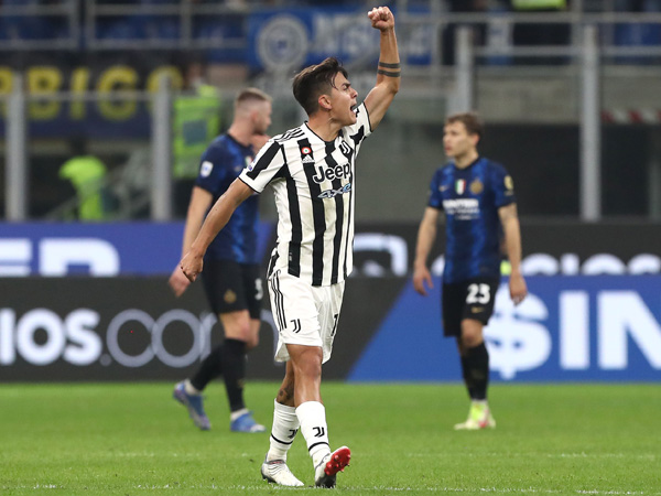 דיבאלה חוגג נגד אינטר. בעונה הבאה יחליף צדדים? (GETTY)