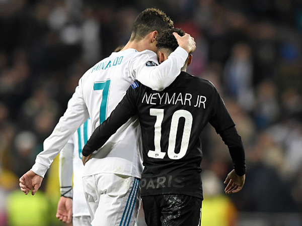 רונאלדו וניימאר. רק אחד מהשניים ישחק גם הערב (GETTY)