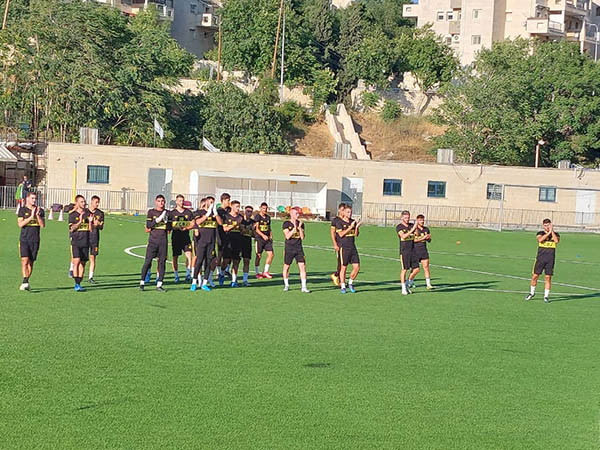 שחקני בית"ר באימון הפתיחה (באדיבות בית"ר ירושלים)