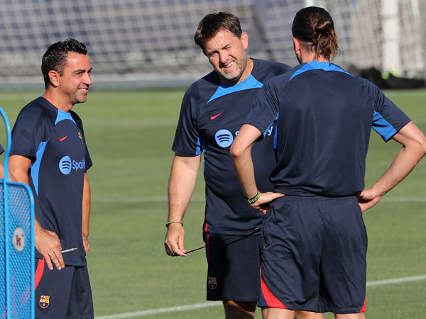 צ'אבי ומאמני ברצלונה. יתאחדו באמריקה? (Getty ,Urbanandsport/NurPhoto)
