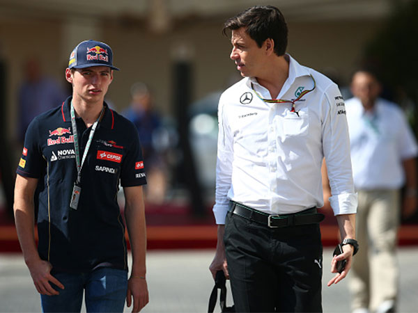 טוטו וולף ומקס ורסטאפן. 2014 (GETTY)