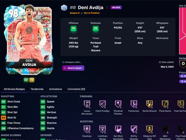 הקלף (nba2kdb.net)