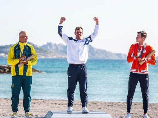אלוף אולימפי כחול לבן (Johnny Fidelin/Icon Sport via Getty Images)