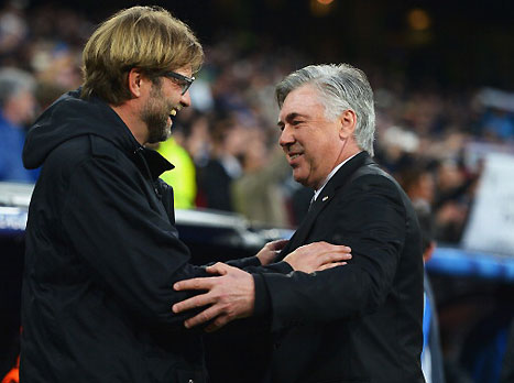 רק אנצ'לוטי חייך בסיום (gettyimages)