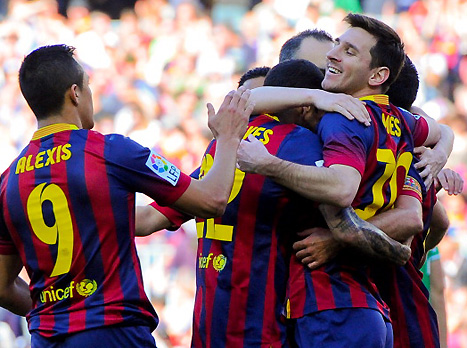 עשו את המינימום. שחקני בארסה (GETTYIMAGES)