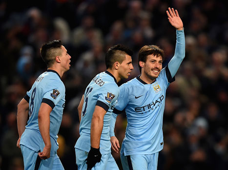 4 שערים בתמונה אחת. סיטי מחכה לבארסה (gettyimages)