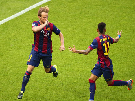 רקיטיץ' פתח את החגיגה (gettyimages)