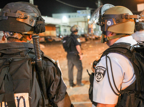 "הכוחות פעלו בסיוע אמצעים לפיזור מתפרעים" (צילום: דני מרון)