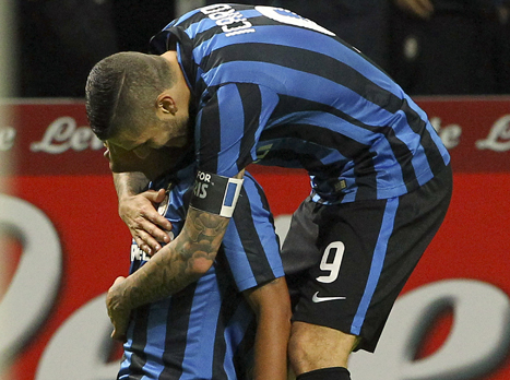 אינטר חוגגת. מוליכה חדשה באיטליה (GETTYIMAGES)