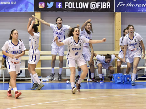 חגיגות הניצחון. נבחרת הנערות (FIBA)