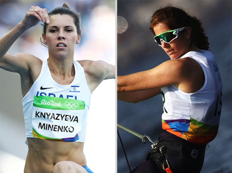 הפודיום מחכה להן. דוידוביץ' וקנייזייבה מיננקו (gettyimages)