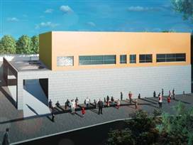 היכל ספורט על שמו של ימנו זלקה ז"ל (קרדיט הדמייה: נופר אדרכלים)