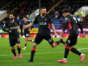 נתניאל פיליפס. שער בכורה לבלם במדי ליברפול (Getty)