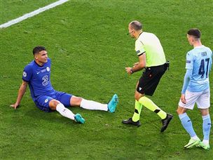 סילבה נפצע וירד מוקדם (getty)