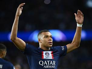 והמשיך עם צמד כבר אחרי 22 דקות. אמבפה (Getty)