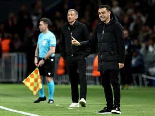 אך שניהם יודעים שהסיפור ממש לא נסגר. צ`אבי ולואיס אנריקה (GETTY)