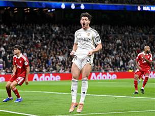 במשחק לא מאוד מרשים מבחינת הבלאנקוס (Angel Martinez/Getty Images)