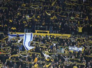 7000 אוהדים הגיעו לתמוך בצהובים (אלן שיבר)