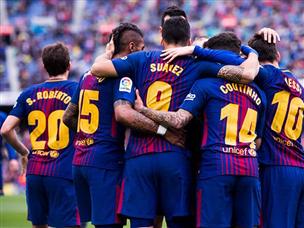 בארסה חגגה משחק ליגה 39 ברציפות ללא הפסד (getty)