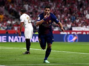 סוארס חתם מחצית אדירה והבהיר שאין סיכוי שהגביע הזה לא של ברצלונה (getty)