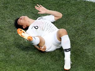 פארק ג'ו הו. נאלץ לצאת מוקדם בשל פציעה (Getty)