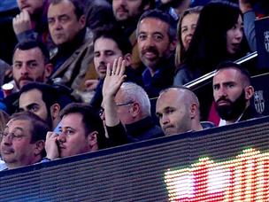 היה מרוצה ממה שראה. אינייסטה (Alex Caparros, Getty)