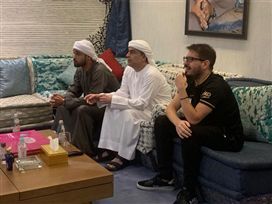 משמאל לחאמד בן חליפה, מוחמד: "אגיע לישראל לצפות במשחקים"