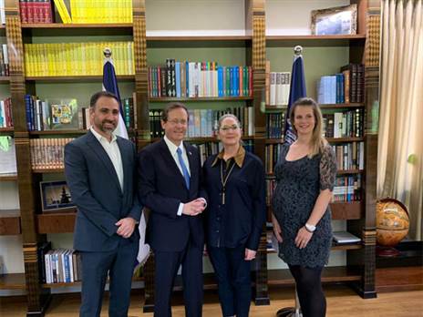 ערן איתן במפגש עם נשיא המדינה