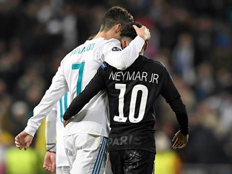 רונאלדו וניימאר. רק אחד מהשניים ישחק גם הערב (GETTY)