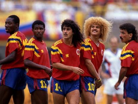 עם נבחרת קולומביה במונדיאל 90 (Getty)