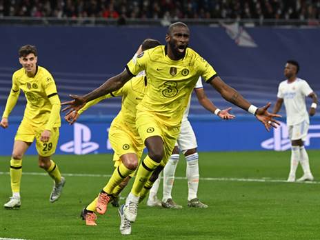 רודיגר חוגג נגד ריאל מדריד. בעונה הבאה הוא אצלה (Getty)