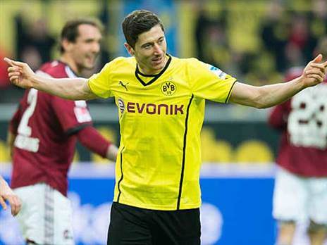 בסוף הוא כיכב בדורטמונד. לבנדובסקי (GETTY, VI-Images)