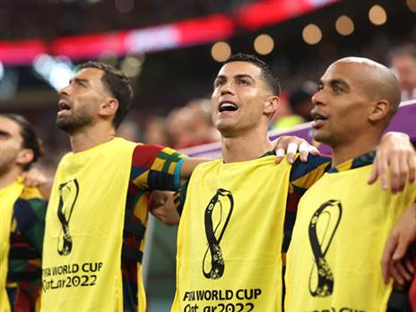 ששר את ההמנון עם כל הנבחרת (Getty)