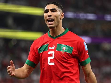 אשרף חכימי. יצליח לעצור את חברו אמבפה בחצי הגמר?