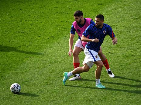 קובאצ'יץ' וגבארדיול. בקרוב באימוני סיטי ( Andy Buchanan - Pool/Getty Images)