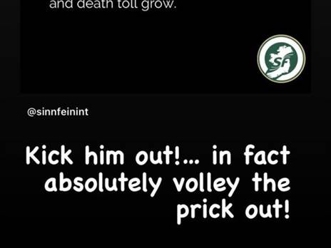 הפוסט מעורר המחלוקת של ג'יימס מקלין (צילום מסך)