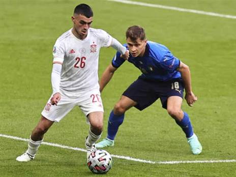 נפגשות כבר בבתים. ספרד ואיטליה בחצי גמר יורו 2020 (GETTY)